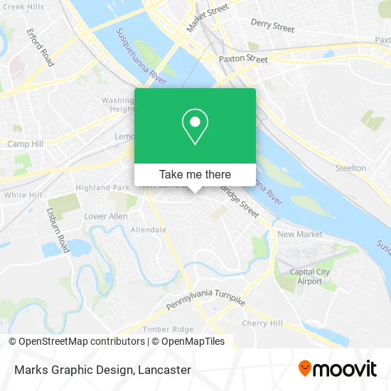 Marks Graphic Design map