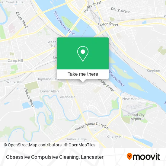 Obsessive Compulsive Cleaning map
