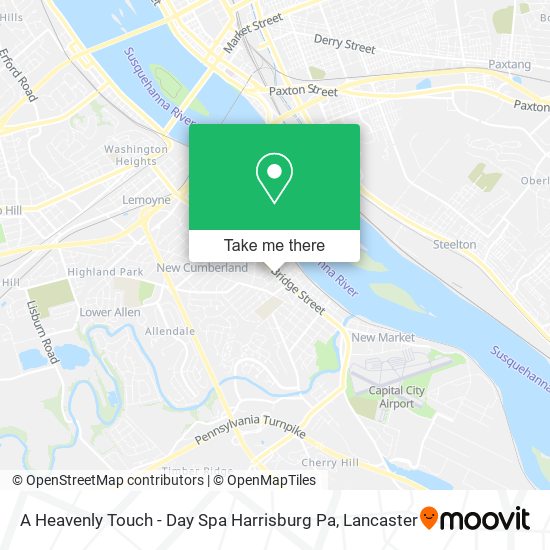 A Heavenly Touch - Day Spa Harrisburg Pa map