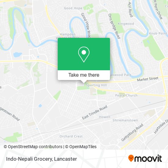 Indo-Nepali Grocery map