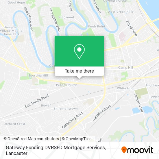 Gateway Funding DVRSFD Mortgage Services map