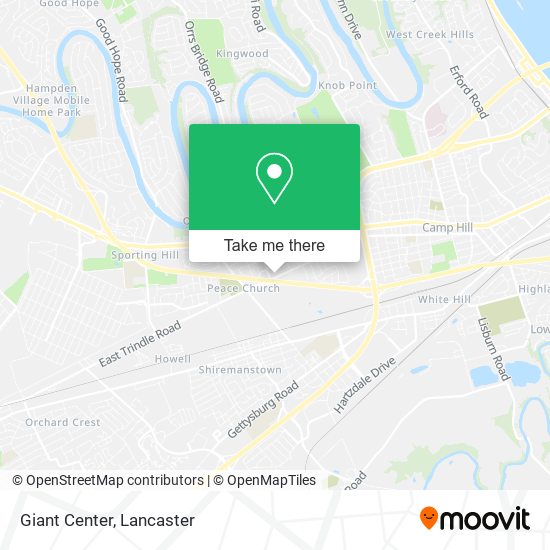 Mapa de Giant Center