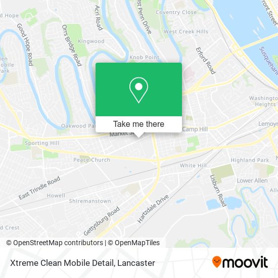 Xtreme Clean Mobile Detail map