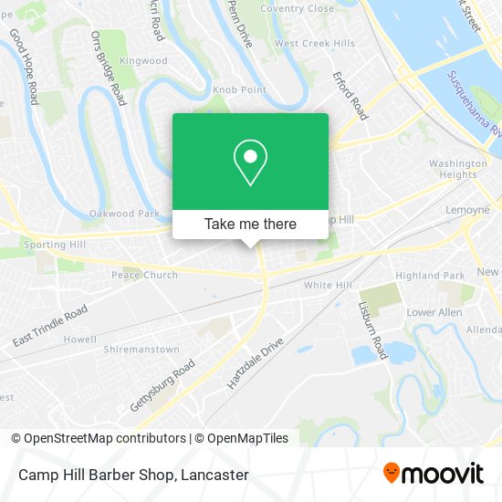Camp Hill Barber Shop map