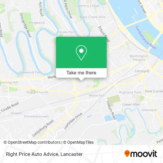 Right Price Auto Advice map