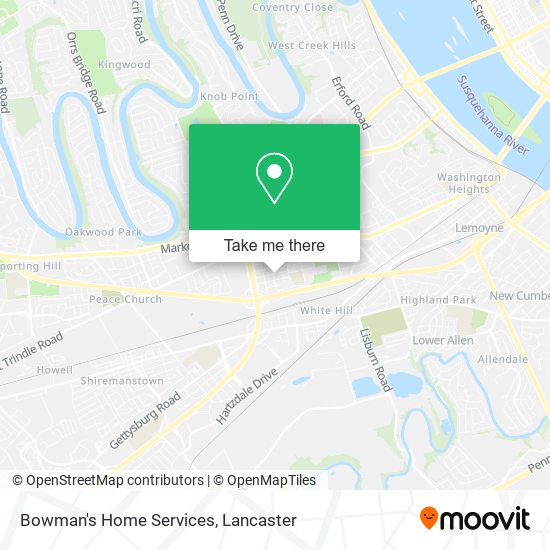 Bowman's Home Services map