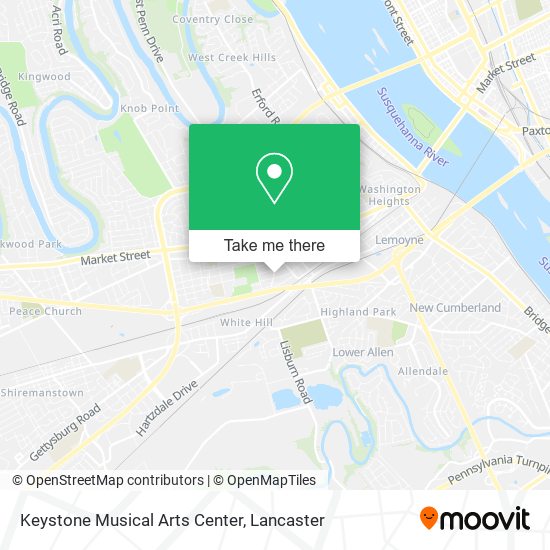 Keystone Musical Arts Center map
