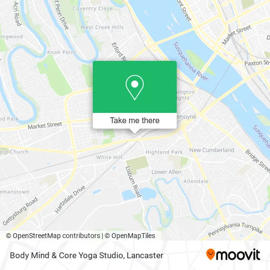 Body Mind & Core Yoga Studio map
