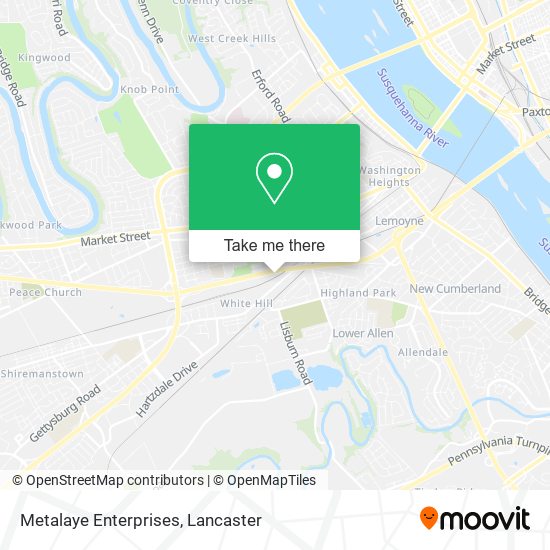 Metalaye Enterprises map