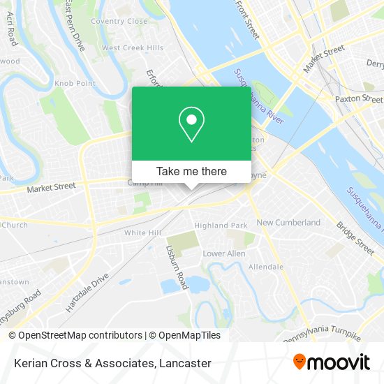 Mapa de Kerian Cross & Associates