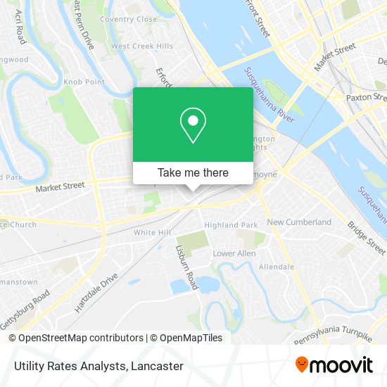 Utility Rates Analysts map