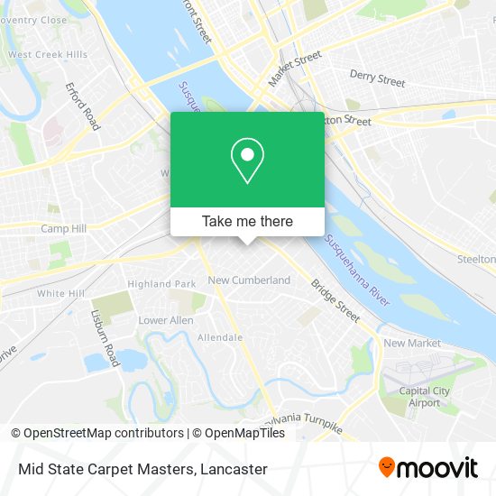 Mid State Carpet Masters map