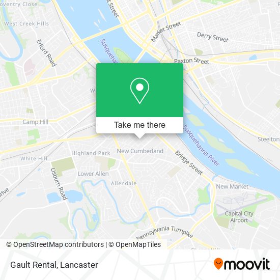 Mapa de Gault Rental
