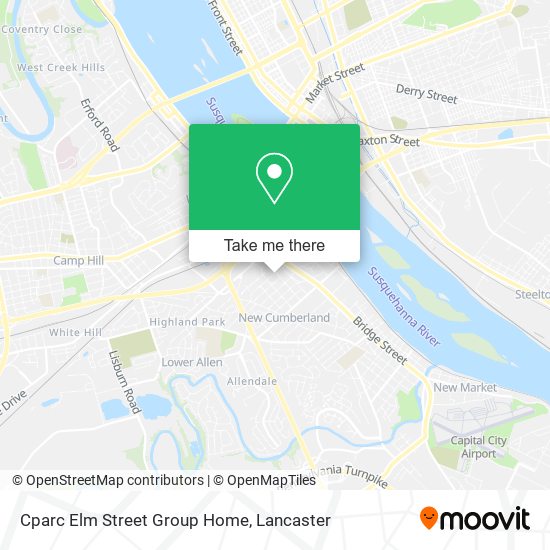Mapa de Cparc Elm Street Group Home
