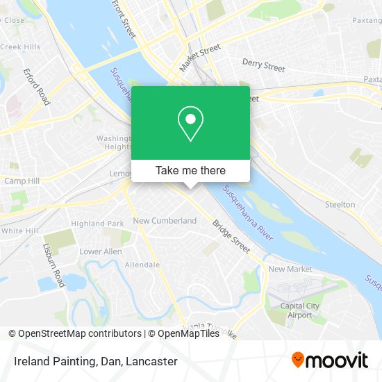 Ireland Painting, Dan map