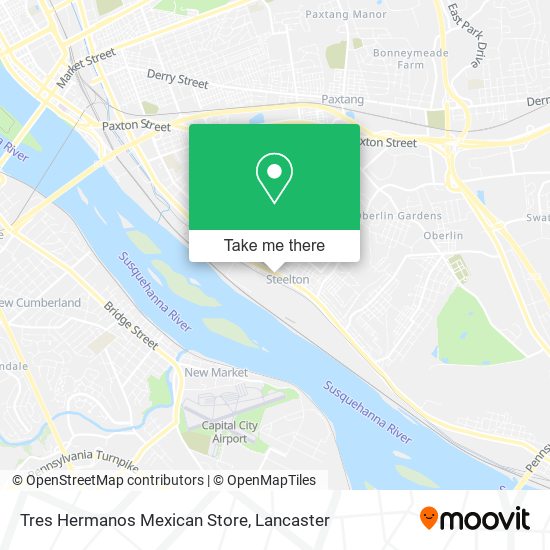 Mapa de Tres Hermanos Mexican Store