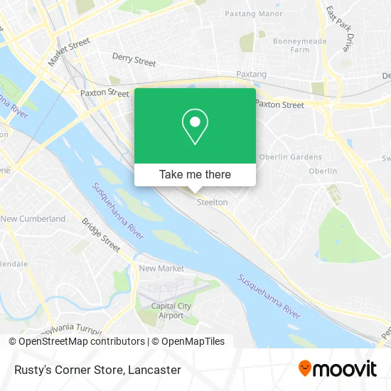 Rusty's Corner Store map