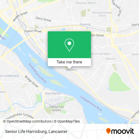 Mapa de Senior Life Harrisburg