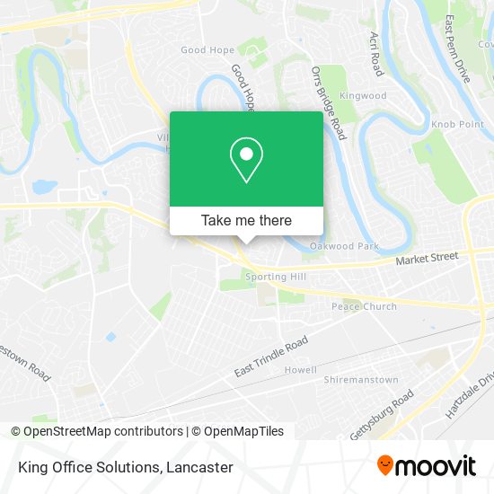 King Office Solutions map