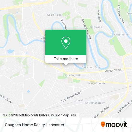 Gaughen Home Realty map