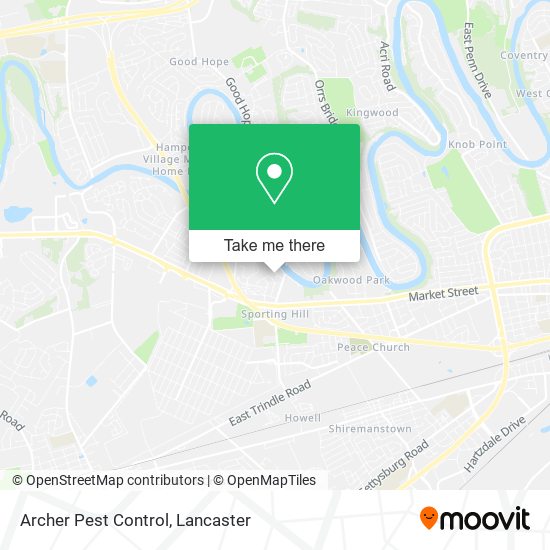 Archer Pest Control map