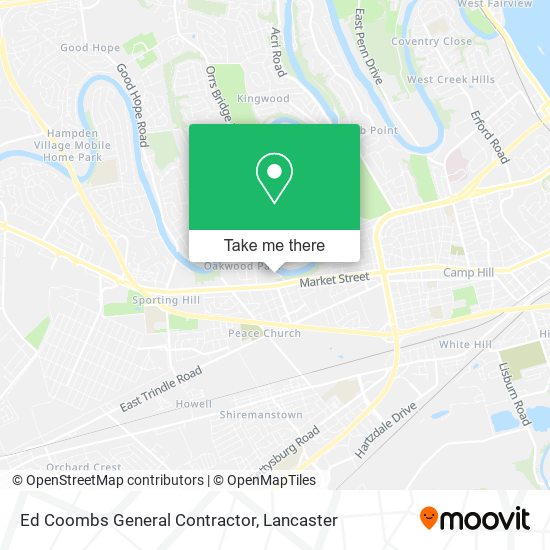 Mapa de Ed Coombs General Contractor