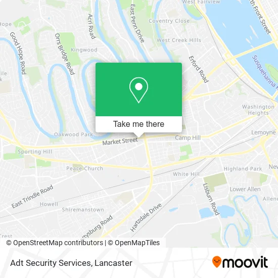 Adt Security Services map