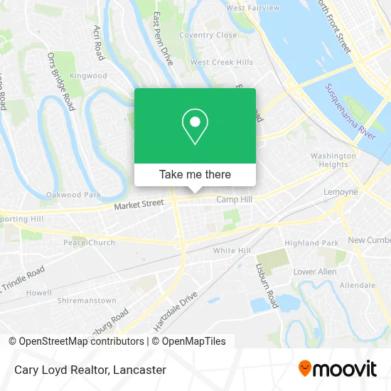Cary Loyd Realtor map