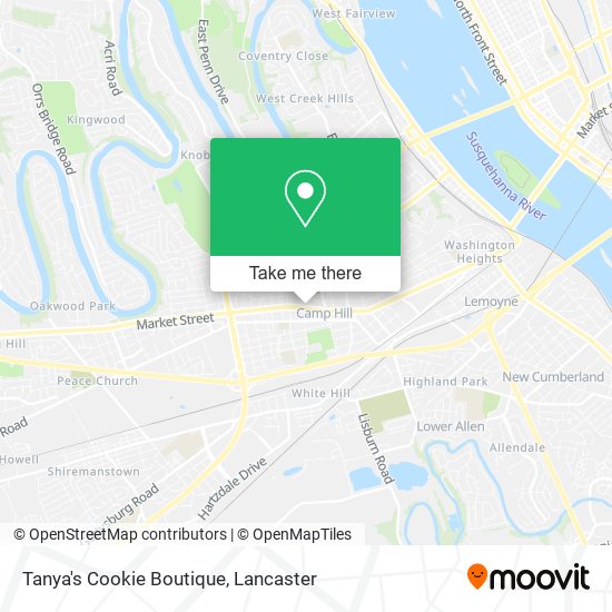 Tanya's Cookie Boutique map