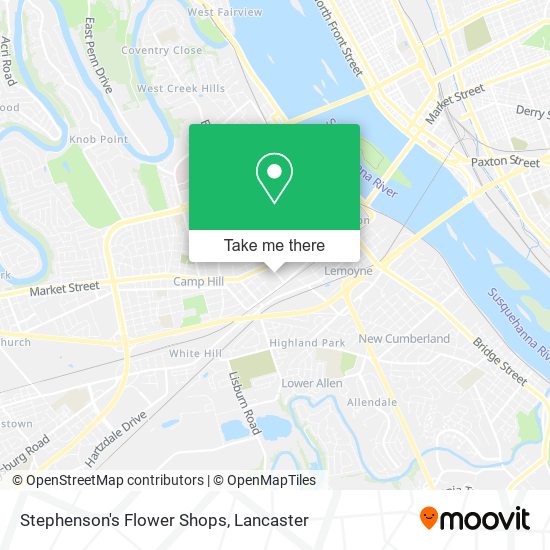 Mapa de Stephenson's Flower Shops