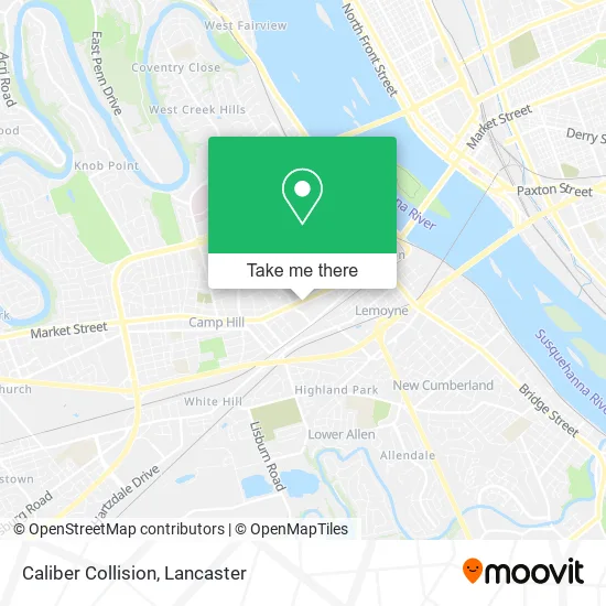 Caliber Collision map