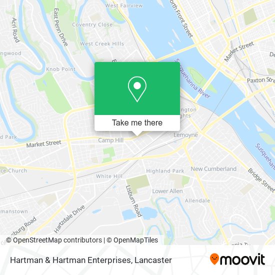 Hartman & Hartman Enterprises map