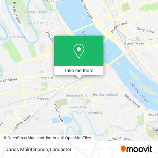 Jones Maintenance map