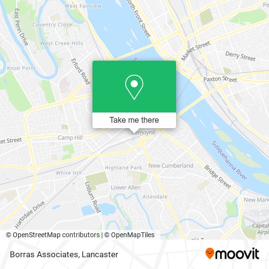 Borras Associates map