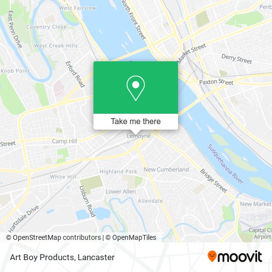 Art Boy Products map