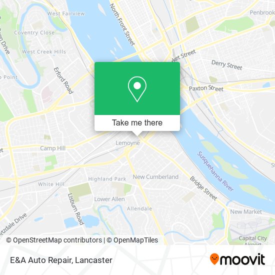 Mapa de E&A Auto Repair