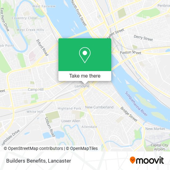 Builders Benefits map