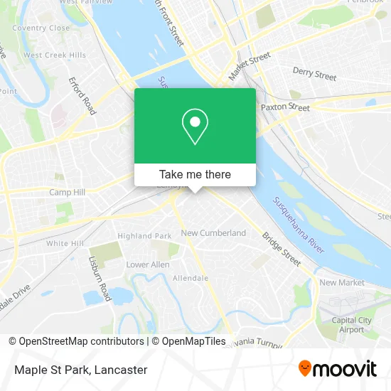 Maple St Park map