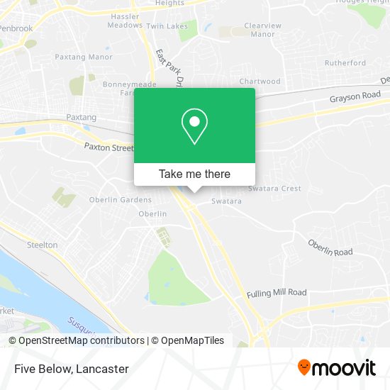 Mapa de Five Below