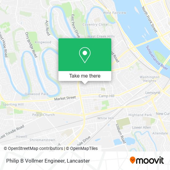 Philip B Vollmer Engineer map