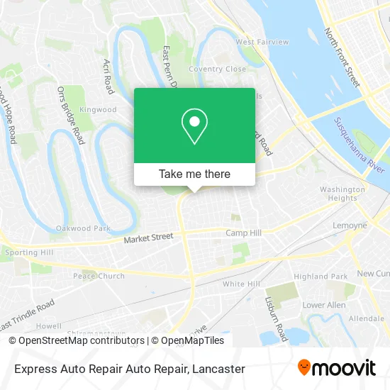 Express Auto Repair Auto Repair map