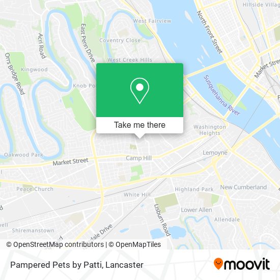 Pampered Pets by Patti map
