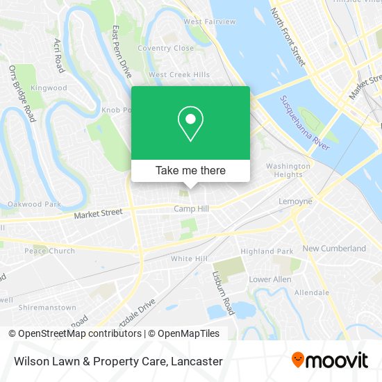 Mapa de Wilson Lawn & Property Care
