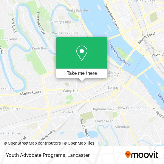 Youth Advocate Programs map