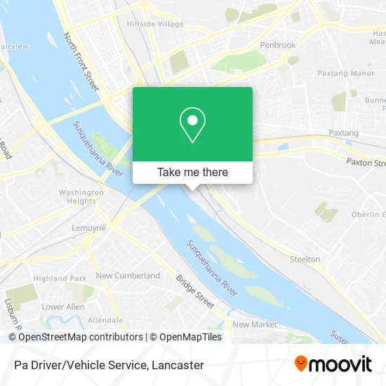 Pa Driver/Vehicle Service map