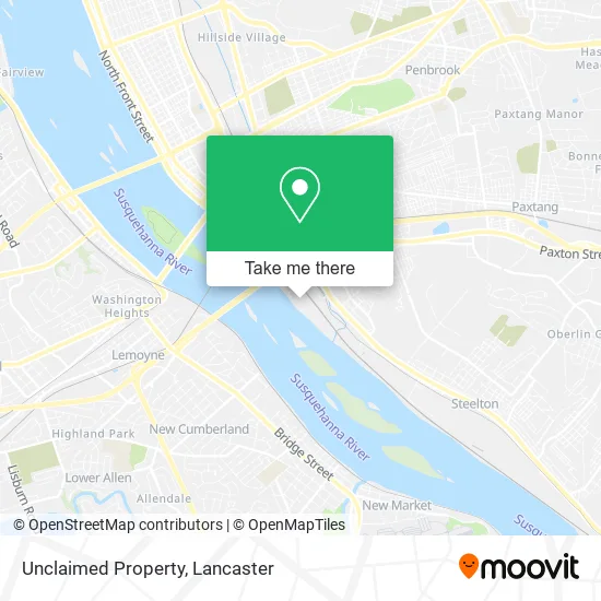 Unclaimed Property map