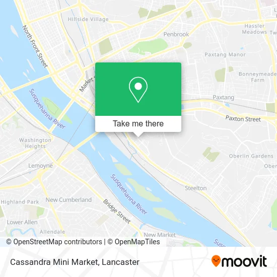 Cassandra Mini Market map