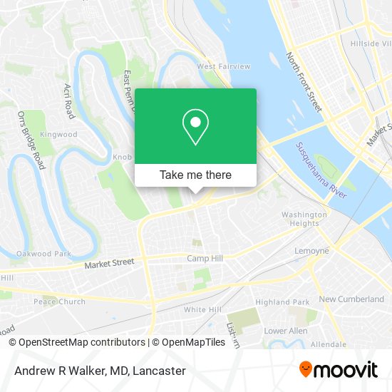 Andrew R Walker, MD map