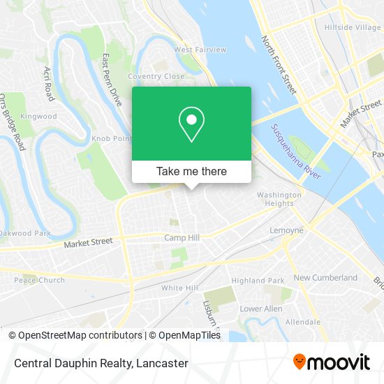 Mapa de Central Dauphin Realty