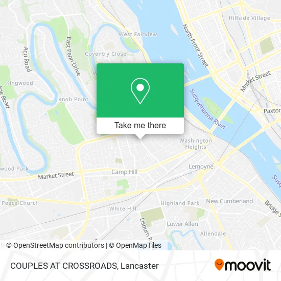 COUPLES AT CROSSROADS map